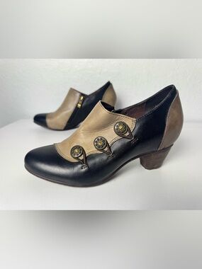 L'Artiste Spring Step Greentea Womens Sz 38/ 8 US Retro Booties Shoes Brown